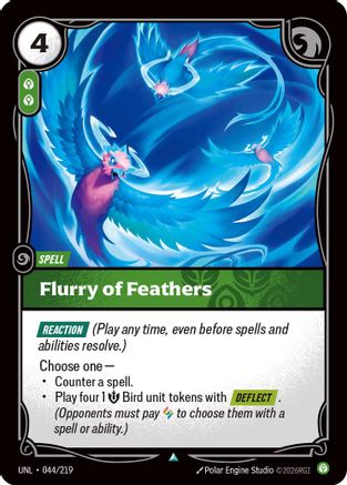 Flurry of Feathers (044/219) - Unleashed Foil - Unleashed - Card Brawlers | Quebec | Canada |