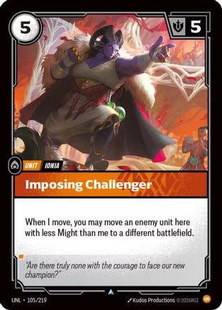 Imposing Challenger (105/219) - Unleashed - Unleashed - Card Brawlers | Quebec | Canada |