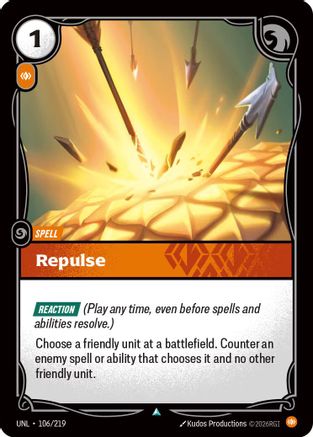 Repulse (106/219) - Unleashed - Unleashed - Card Brawlers | Quebec | Canada |