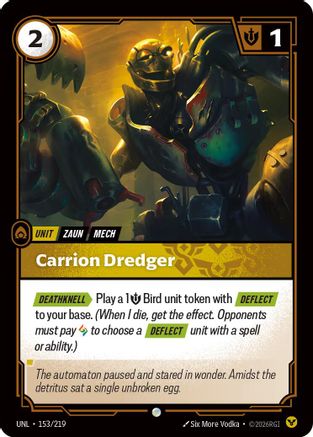 Carrion Dredger (153/219) - Unleashed Foil - Unleashed - Card Brawlers | Quebec | Canada |