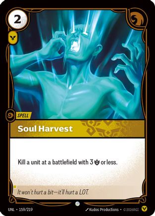 Soul Harvest (159/219) - Unleashed - Unleashed - Card Brawlers | Quebec | Canada |