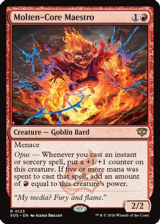 Molten-Core Maestro (SOS-125) - Secrets of Strixhaven - Secrets of Strixhaven - Card Brawlers | Quebec | Canada |