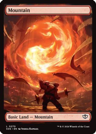 Mountain (0270) (SOS-270) - Secrets of Strixhaven Foil - Secrets of Strixhaven - Card Brawlers | Quebec | Canada |