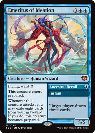 Emeritus of Ideation (SOS-045) - Secrets of Strixhaven Foil - Secrets of Strixhaven - Card Brawlers | Quebec | Canada |