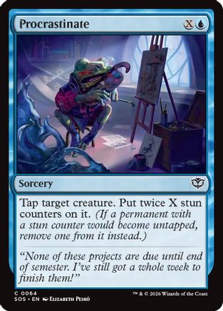 Procrastinate (SOS-064) - Secrets of Strixhaven - Secrets of Strixhaven - Card Brawlers | Quebec | Canada |