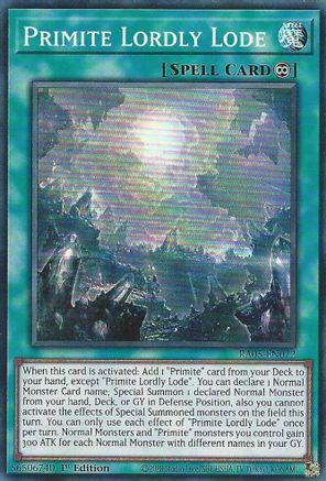 Primite Lordly Lode [RA05-EN072] Super Rare - Rarity Collection 5 - Card Brawlers | Quebec | Canada |