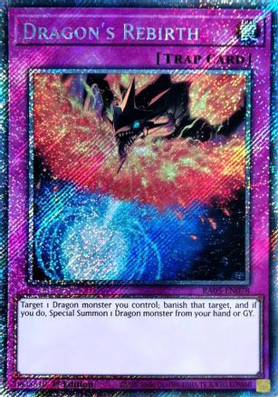Dragon's Rebirth [RA05-EN078] Platinum Secret Rare - Rarity Collection 5 - Card Brawlers | Quebec | Canada |