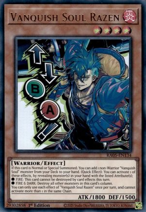 Vanquish Soul Razen [RA05-EN134] Ultra Rare - Rarity Collection 5 - Card Brawlers | Quebec | Canada |