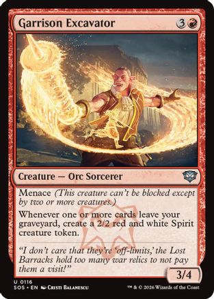 Garrison Excavator (SOS-116) - Secrets of Strixhaven Foil - Secrets of Strixhaven - Card Brawlers | Quebec | Canada |