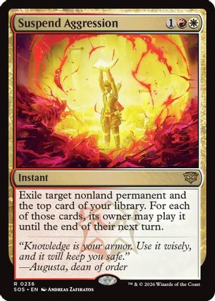 Suspend Aggression (SOS-236) - Secrets of Strixhaven - Secrets of Strixhaven - Card Brawlers | Quebec | Canada |