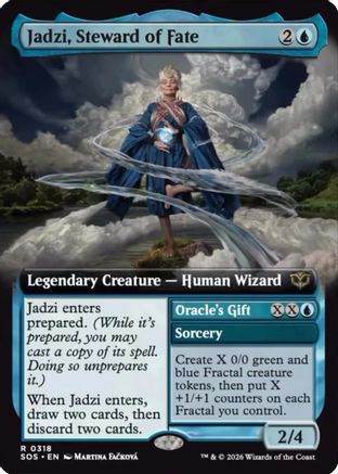Jadzi, Steward of Fate (Extended Art) (SOS-318) - Secrets of Strixhaven Foil - Secrets of Strixhaven - Card Brawlers | Quebec | Canada |