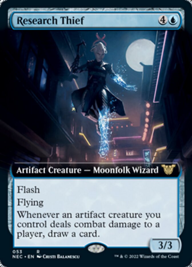 Research Thief (Extended Art) [Kamigawa: Neon Dynasty Commander] - Magic: The Gathering - Card Brawlers | Quebec | Canada |
