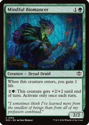 Mindful Biomancer (SOS-154) - Secrets of Strixhaven - Secrets of Strixhaven - Card Brawlers | Quebec | Canada |