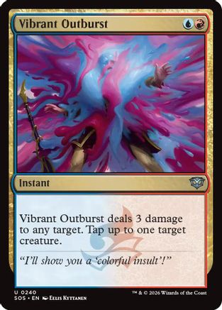 Vibrant Outburst (SOS-240) - Secrets of Strixhaven Foil - Secrets of Strixhaven - Card Brawlers | Quebec | Canada |