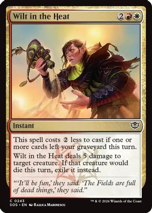 Wilt in the Heat (SOS-243) - Secrets of Strixhaven Foil - Secrets of Strixhaven - Card Brawlers | Quebec | Canada |