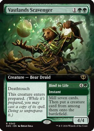 Vastlands Scavenger (Extended Art) (SOS-342) - Secrets of Strixhaven Foil - Secrets of Strixhaven - Card Brawlers | Quebec | Canada |