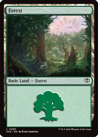 Forest (0280) (SOS-280) - Secrets of Strixhaven - Secrets of Strixhaven - Card Brawlers | Quebec | Canada |