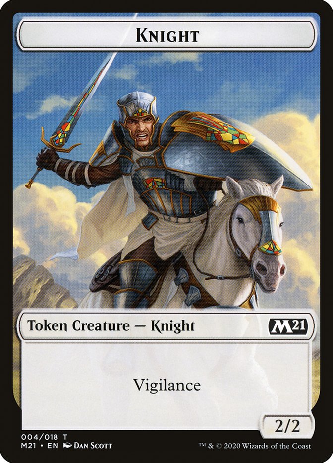 Goblin Wizard // Knight Double-Sided Token [Core Set 2021 Tokens] - Magic: The Gathering - Card Brawlers | Quebec | Canada |
