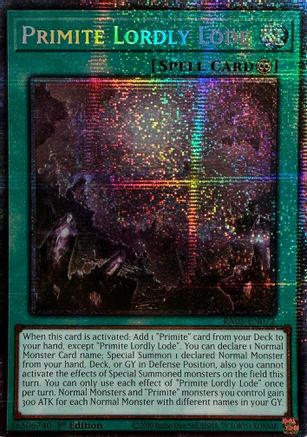 Primite Lordly Lode [RA05-EN072] Starlight Rare - Rarity Collection 5 - Card Brawlers | Quebec | Canada |