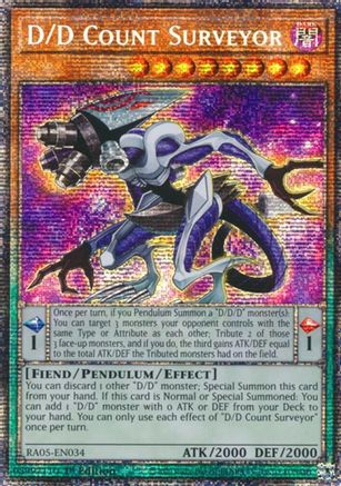 D/D Count Surveyor [RA05-EN034] Starlight Rare - Rarity Collection 5 - Card Brawlers | Quebec | Canada |