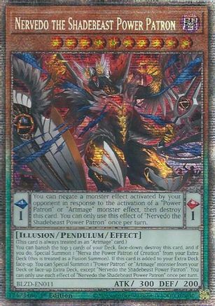 Nervedo the Shadebeast Power Patron (Starlight Rare) (BLZD-EN011) Starlight Rare