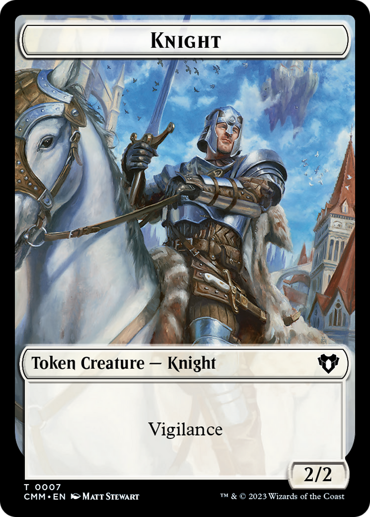 Spirit (0039) // Knight Double-Sided Token [Commander Masters Tokens] - Magic: The Gathering - Card Brawlers | Quebec | Canada |