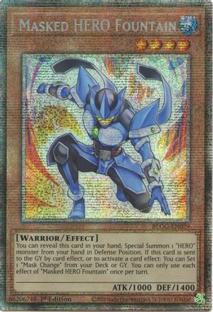 Masked HERO Fountain (Starlight Rare) (BLGG-EN029) Starlight Rare