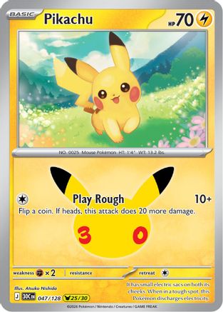 Pikachu (047/128/128) - Holofoil [ME 30th Celebration]