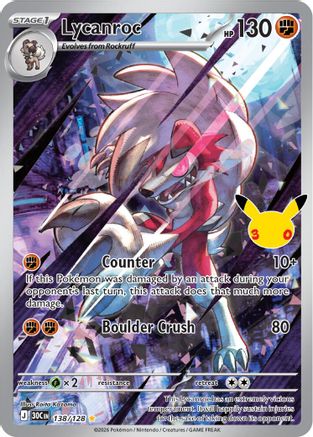 Lycanroc (138/128/128) - Holofoil [ME 30th Celebration]