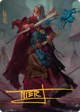 Elminster Art Card (64) (Gold-Stamped Signature) [Commander Legends: Battle for Baldur's Gate Art Series] - Magic: The Gathering - Card Brawlers | Quebec | Canada |