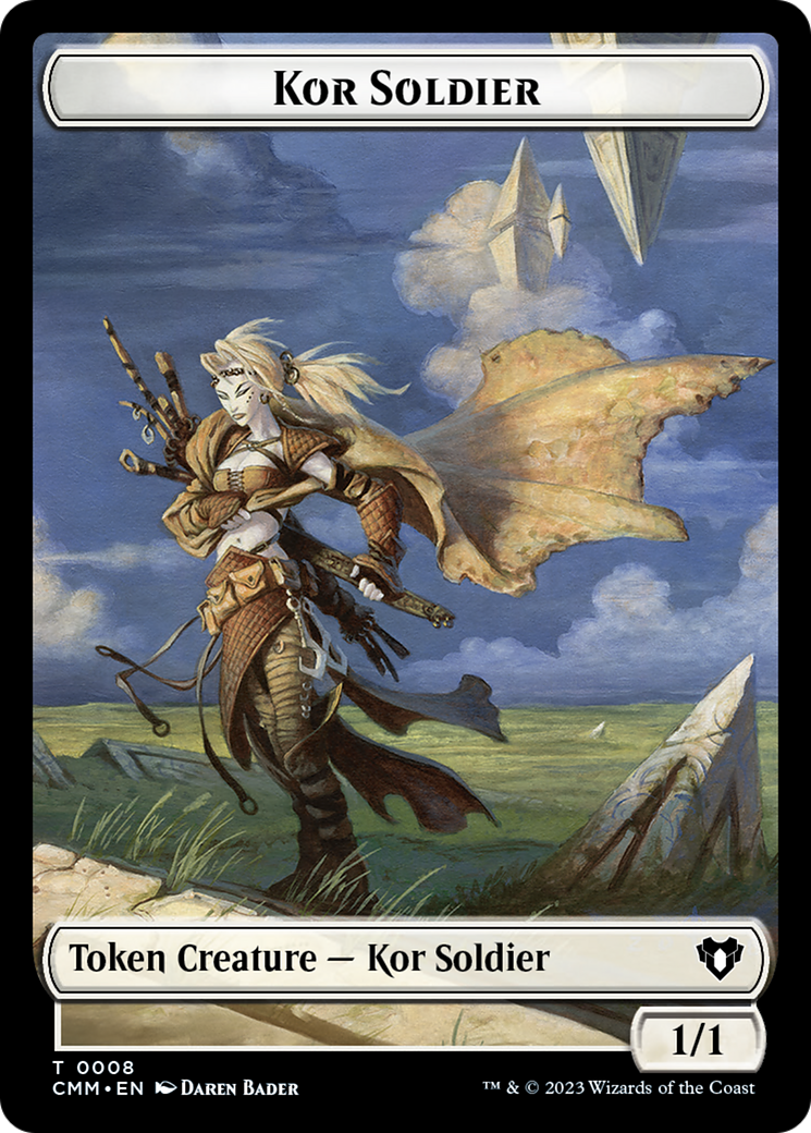 Soldier // Kor Soldier Double-Sided Token [Commander Masters Tokens] - Magic: The Gathering - Card Brawlers | Quebec | Canada |