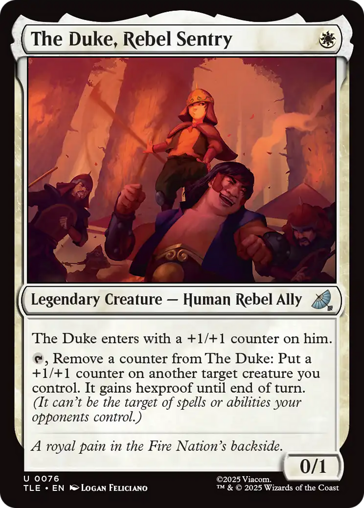 The Duke, Rebel Sentry [Avatar: The Last Airbender: Eternal-Legal] - Magic: The Gathering - Card Brawlers | Quebec | Canada |