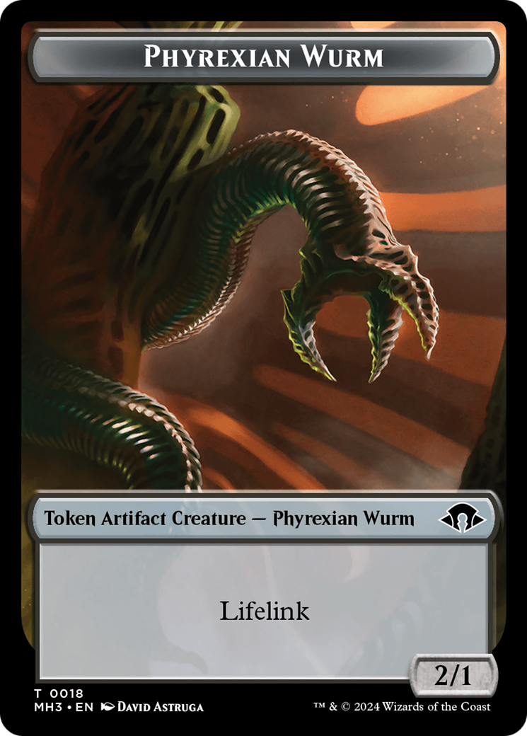 Phyrexian Germ // Phyrexian Wurm (0018) Double-Sided Token [Modern Horizons 3 Tokens] - Magic: The Gathering - Card Brawlers | Quebec | Canada |