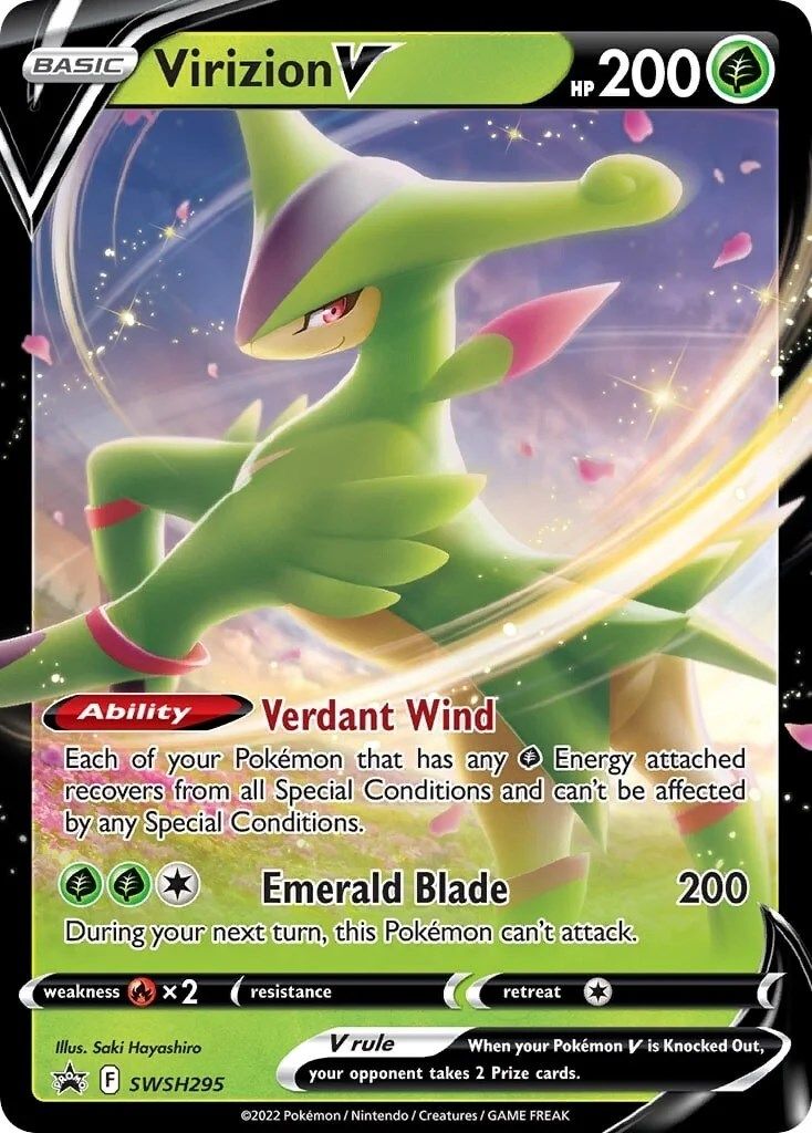 Virizion V (SWSH295) [Sword & Shield: Black Star Promos] - Pokémon - Card Brawlers | Quebec | Canada |