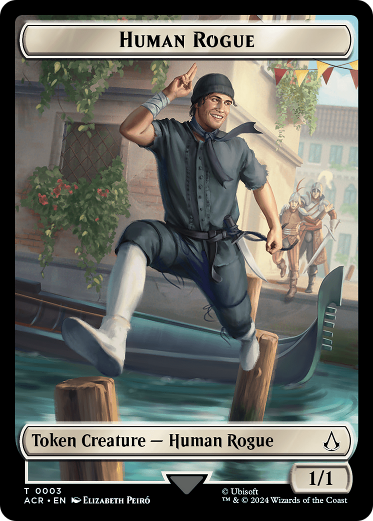 Human Rogue Token [Assassin's Creed Tokens] - Magic: The Gathering - Card Brawlers | Quebec | Canada |