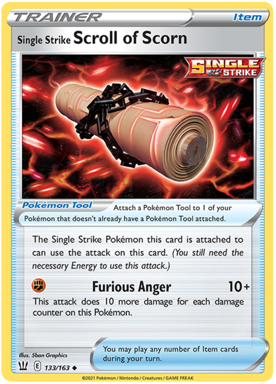 Single Strike Scroll of Scorn (133/163) [Sword & Shield: Battle Styles] - Pokémon - Card Brawlers | Quebec | Canada |