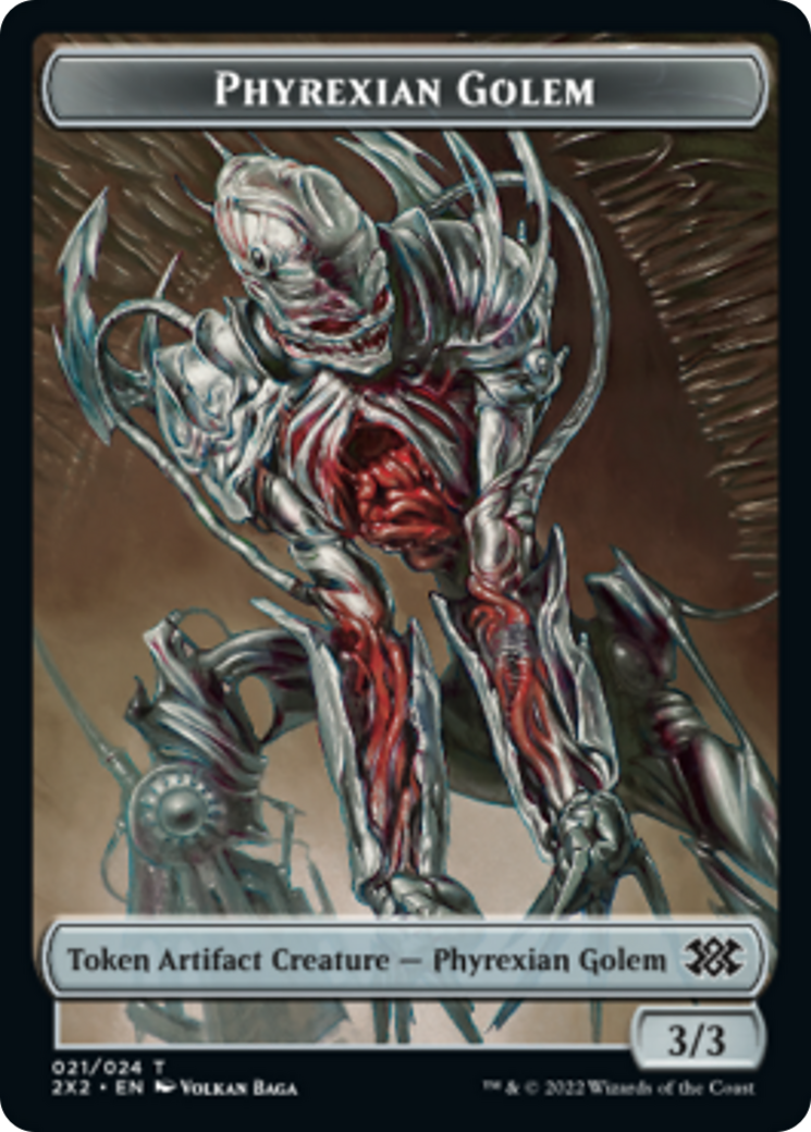 Egg // Phyrexian Golem Double-Sided Token [Double Masters 2022 Tokens] - Magic: The Gathering - Card Brawlers | Quebec | Canada |