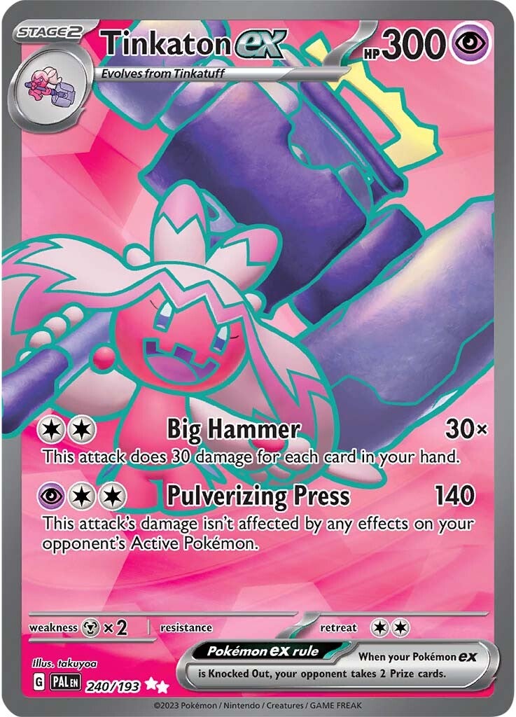 Tinkaton ex (240/193) [Scarlet & Violet: Paldea Evolved] - Pokémon - Card Brawlers | Quebec | Canada |