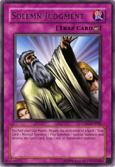 Solemn Judgment [CP01-EN008] Rare - Yu-Gi-Oh! - Card Brawlers | Quebec | Canada |