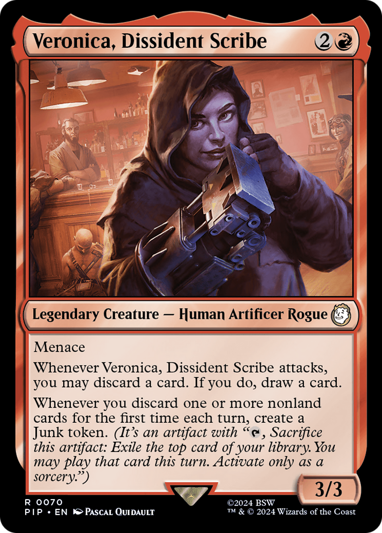 Veronica, Dissident Scribe [Fallout] - Magic: The Gathering - Card Brawlers | Quebec | Canada |