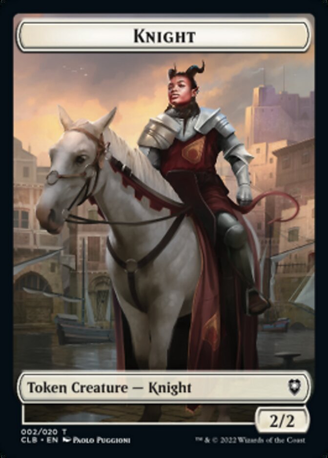 Treasure // Knight Double-Sided Token [Commander Legends: Battle for Baldur's Gate Tokens] - Magic: The Gathering - Card Brawlers | Quebec | Canada |