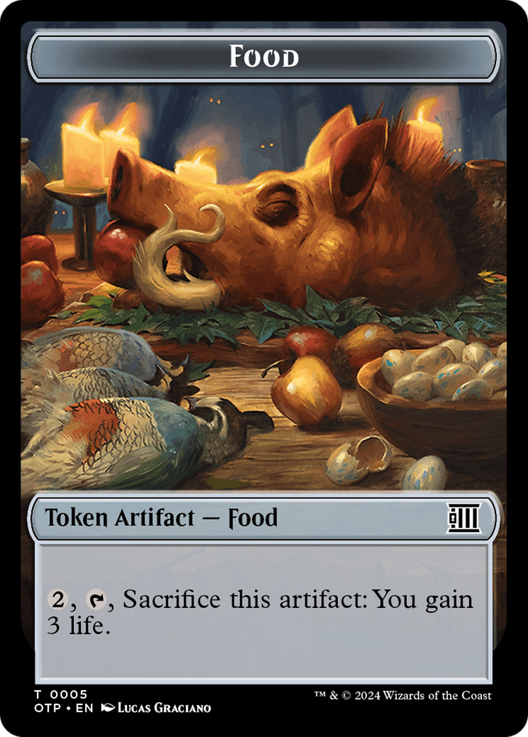 Mercenary // Food (0005) Double-Sided Token [Outlaws of Thunder Junction Tokens] - Magic: The Gathering - Card Brawlers | Quebec | Canada |