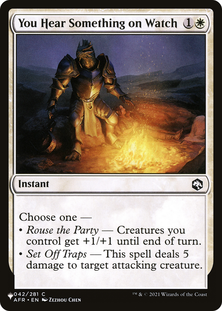You Hear Something on Watch [The List] - Magic: The Gathering - Card Brawlers | Quebec | Canada |