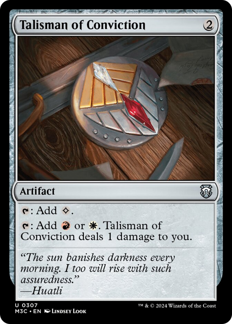 Talisman of Conviction (Ripple Foil) [Modern Horizons 3 Commander] - Magic: The Gathering - Card Brawlers | Quebec | Canada |