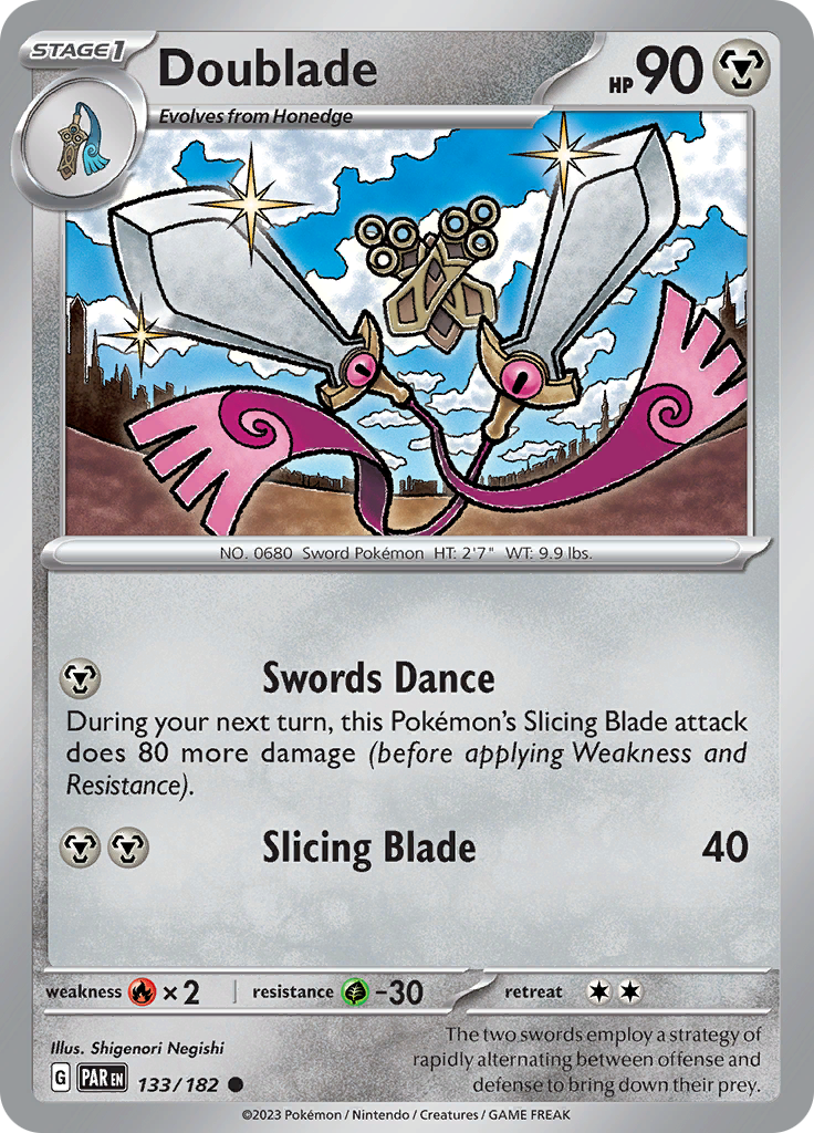 Doublade (133/182) [Scarlet & Violet: Paradox Rift] - Pokémon - Card Brawlers | Quebec | Canada |