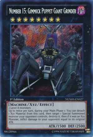Number 15: Gimmick Puppet Giant Grinder [NUMH-EN027] Secret Rare - Yu-Gi-Oh! - Card Brawlers | Quebec | Canada |
