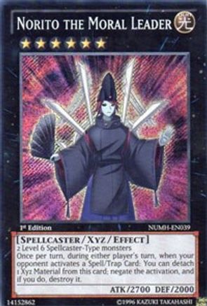 Norito the Moral Leader [NUMH-EN039] Secret Rare - Yu-Gi-Oh! - Card Brawlers | Quebec | Canada |