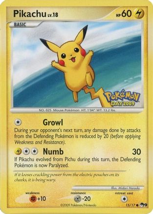 Pikachu (Pokemon Day 2009) (015/017) [POP Series 9]