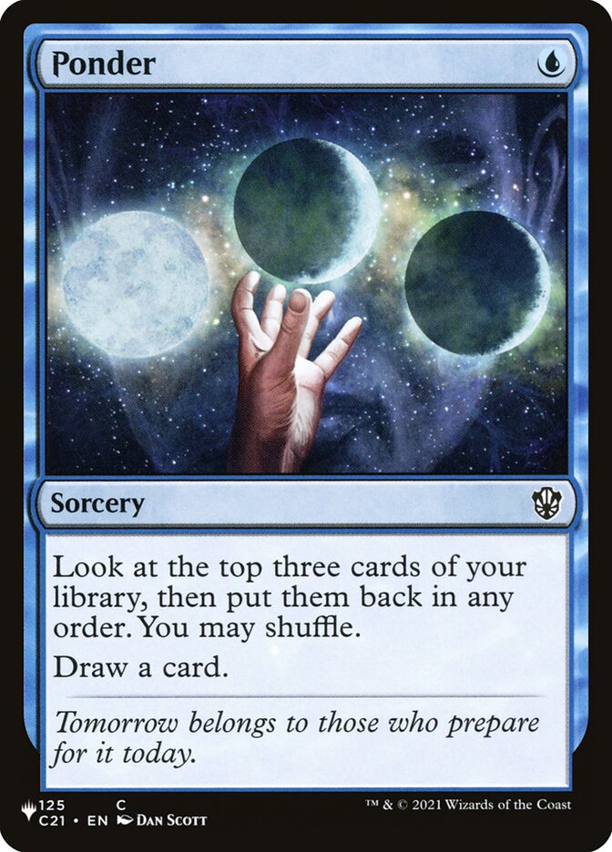 Ponder [Secret Lair: Heads I Win, Tails You Lose] - Magic: The Gathering - Card Brawlers | Quebec | Canada |
