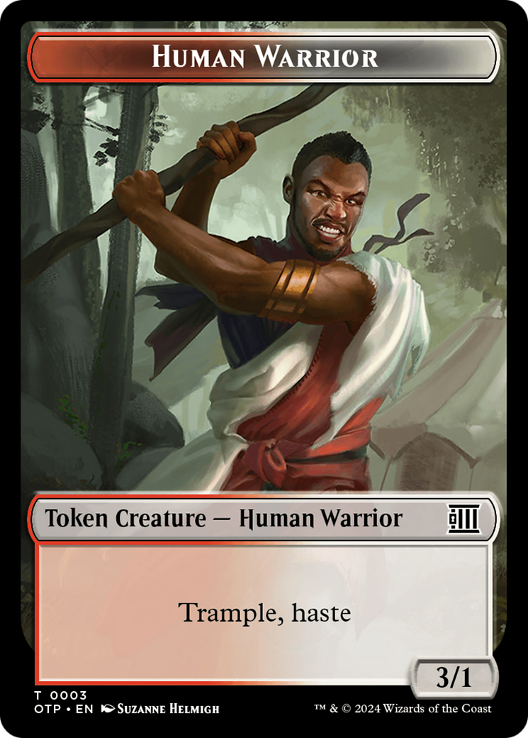 Human Warrior Token [Outlaws of Thunder Junction: Breaking News Tokens] - Magic: The Gathering - Card Brawlers | Quebec | Canada |